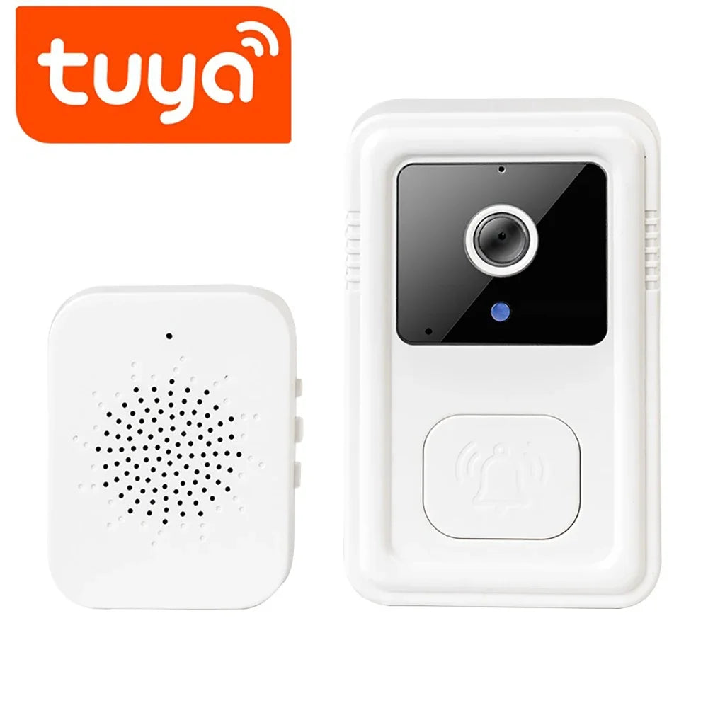 Tuya Wireless WiFi Doorbell Camera Video Two-Way Intercom Doorbell Smart Home Voice Change Doorbell Night Vision Security Camera