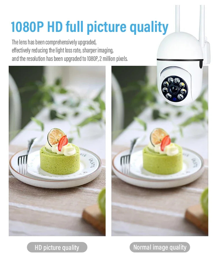 3mp Wifi IP Camera Outdoor Wired Security Human Tracking Two Way Audio Night Color Surveillance Camera AI Cam