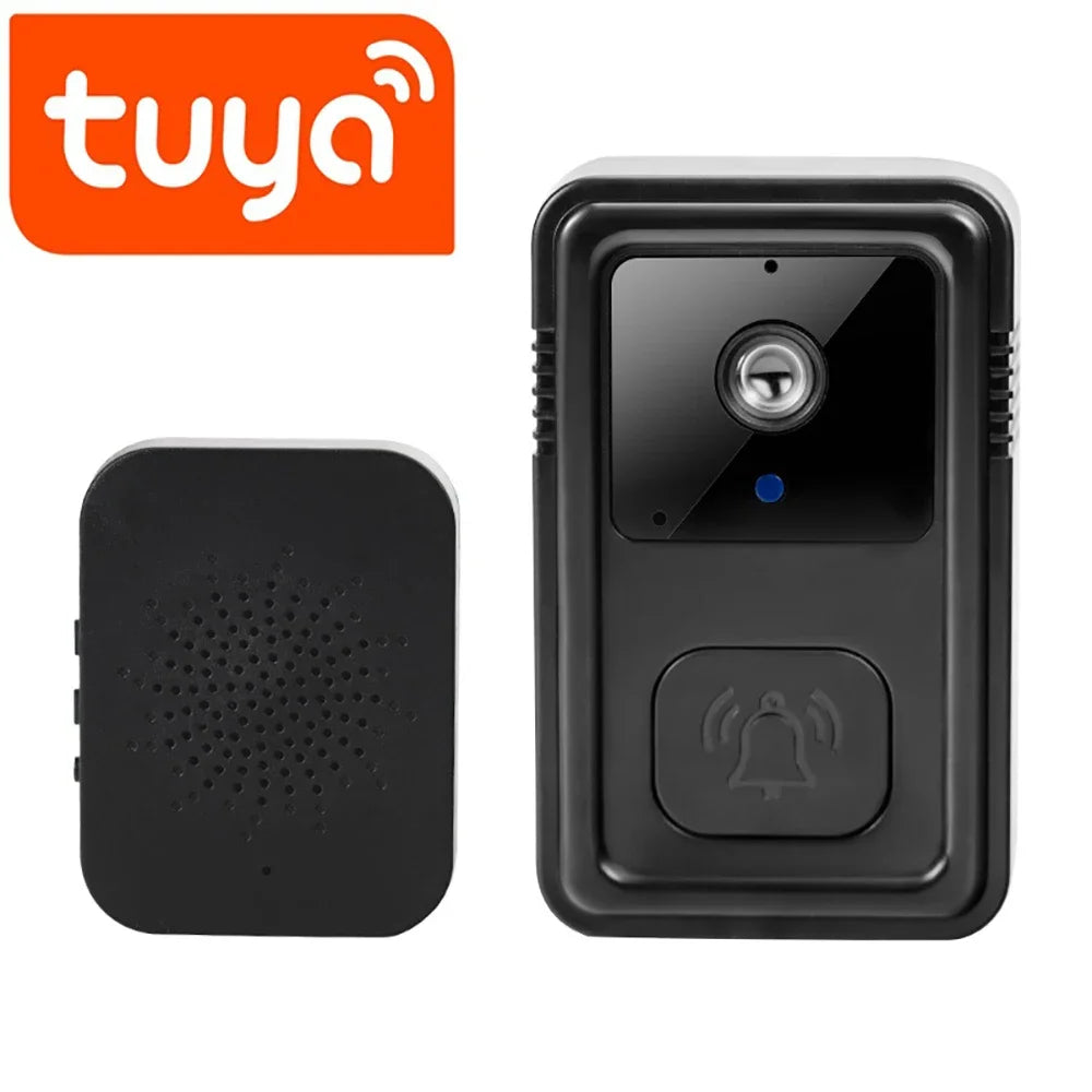 Tuya Wireless WiFi Doorbell Camera Video Two-Way Intercom Doorbell Smart Home Voice Change Doorbell Night Vision Security Camera