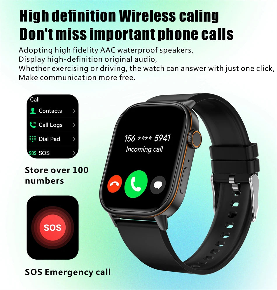 LIGE 2025 For Huawei GPS Smart Watch Women 2.01" HD Screen Bluetooth Call Wristwatch Waterproof Compass Outdoor Smartwatch Men