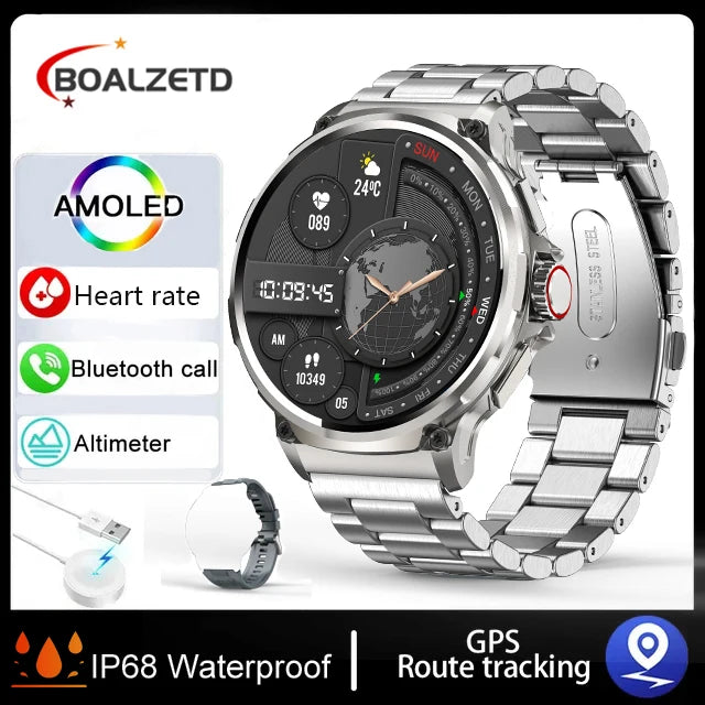 Smartwatch V69 β Stijlvolle en Multifunctionele Horloge voor Heren