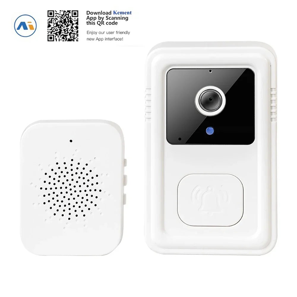 Tuya Wireless WiFi Doorbell Camera Video Two-Way Intercom Doorbell Smart Home Voice Change Doorbell Night Vision Security Camera