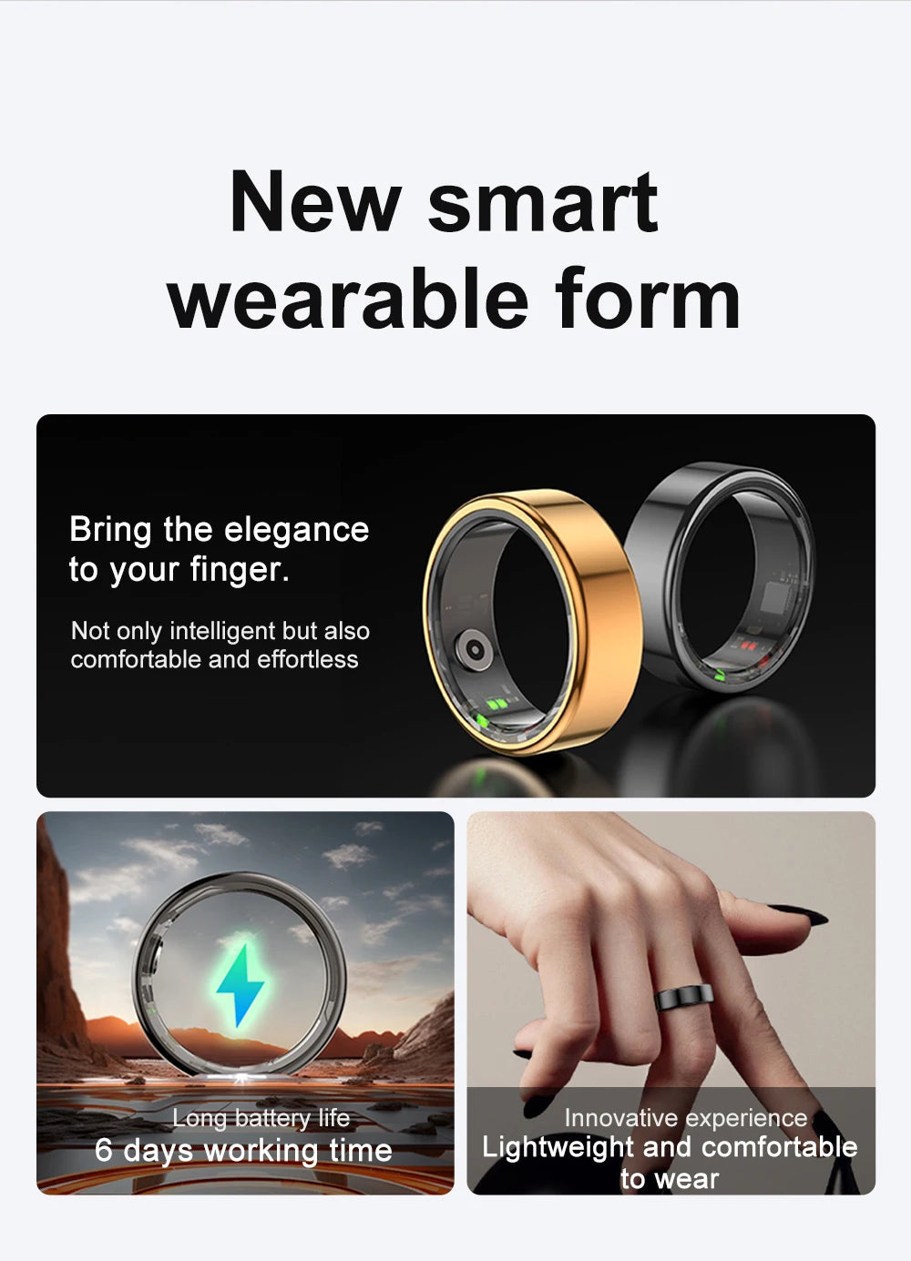 COLMI R02 Smart Ring – Titanium Slim, Slimmer, Slimst!
Ontdek de perfecte combinatie van stijl, technologie en gezondheid met de COLMI R02 Smart Ring.
Gemaakt van militair-grade titaniumstaal, biedt deze slimme ring duurzaa