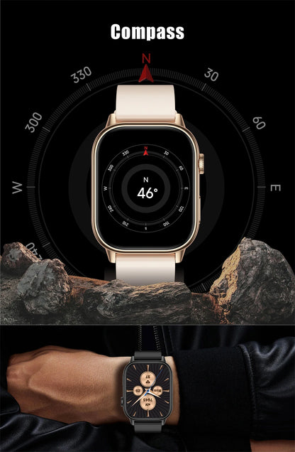 LIGE 2025 For Huawei GPS Smart Watch Women 2.01" HD Screen Bluetooth Call Wristwatch Waterproof Compass Outdoor Smartwatch Men