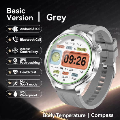 For HUAWEI GPS Outdoor fitness NFC Smart Watch Men 1.85 Inch AMOLED Screen  Bluetooth Call IP67 Waterproof Man SmartWatches 2025