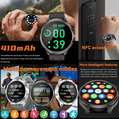 For HUAWEI GPS Outdoor fitness NFC Smart Watch Men 1.85 Inch AMOLED Screen  Bluetooth Call IP67 Waterproof Man SmartWatches 2025