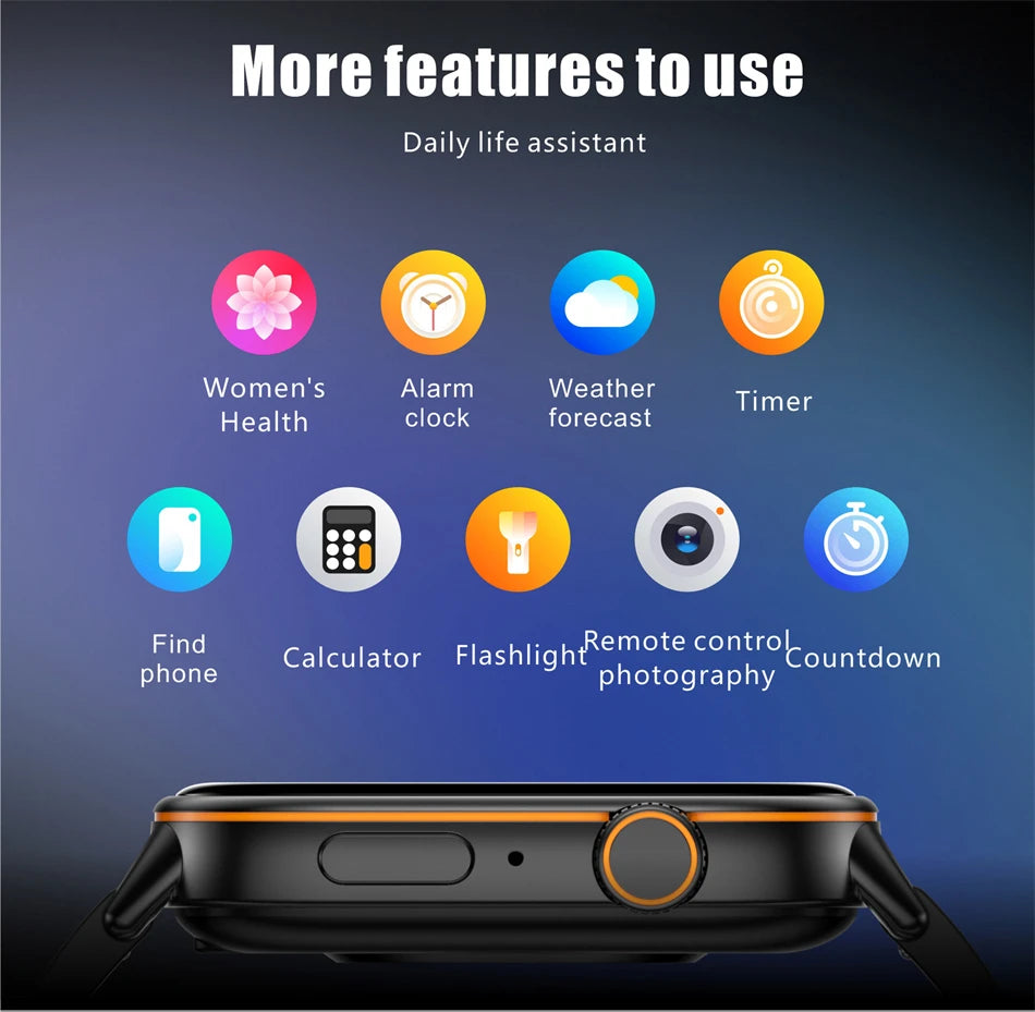 LIGE 2025 For Huawei GPS Smart Watch Women 2.01" HD Screen Bluetooth Call Wristwatch Waterproof Compass Outdoor Smartwatch Men