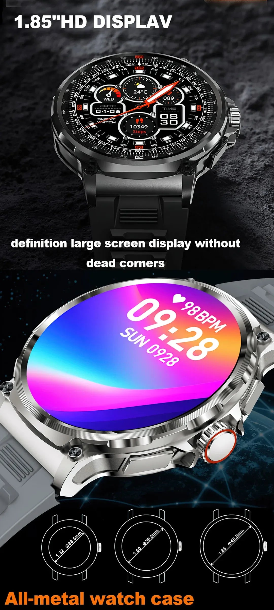 Smartwatch V69 – Stijlvolle en Multifunctionele Horloge voor Heren