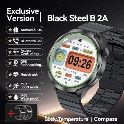 For HUAWEI GPS Outdoor fitness NFC Smart Watch Men 1.85 Inch AMOLED Screen  Bluetooth Call IP67 Waterproof Man SmartWatches 2025