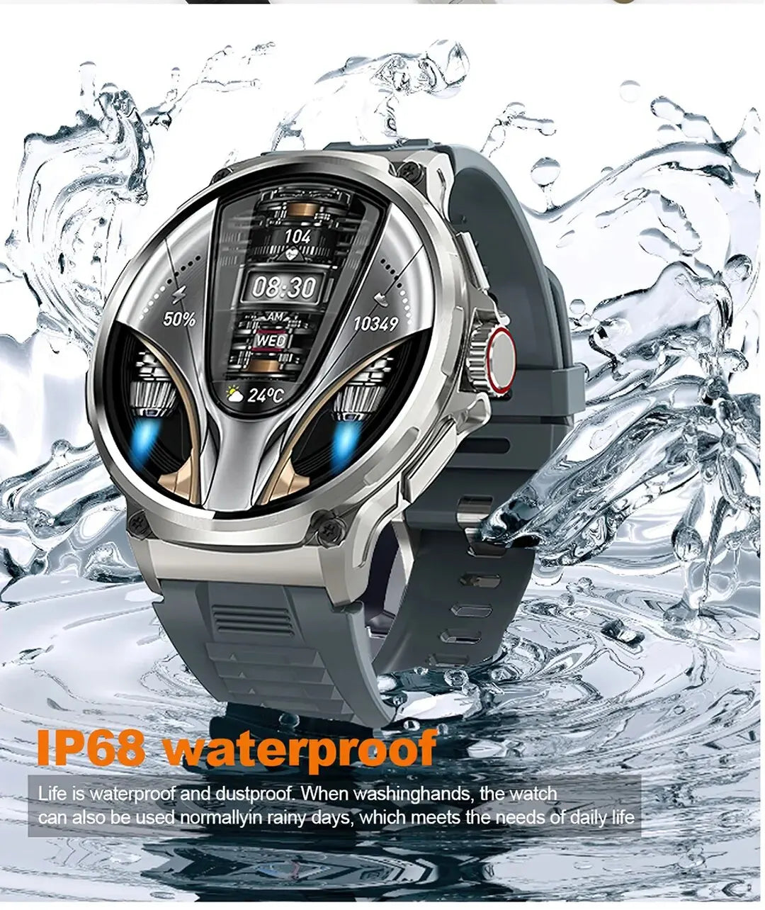 Smartwatch V69 – Stijlvolle en Multifunctionele Horloge voor Heren
