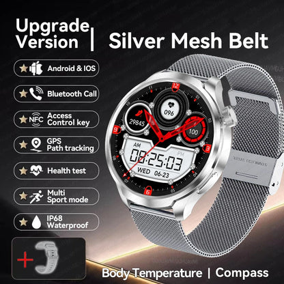 For HUAWEI GPS Outdoor fitness NFC Smart Watch Men 1.85 Inch AMOLED Screen  Bluetooth Call IP67 Waterproof Man SmartWatches 2025
